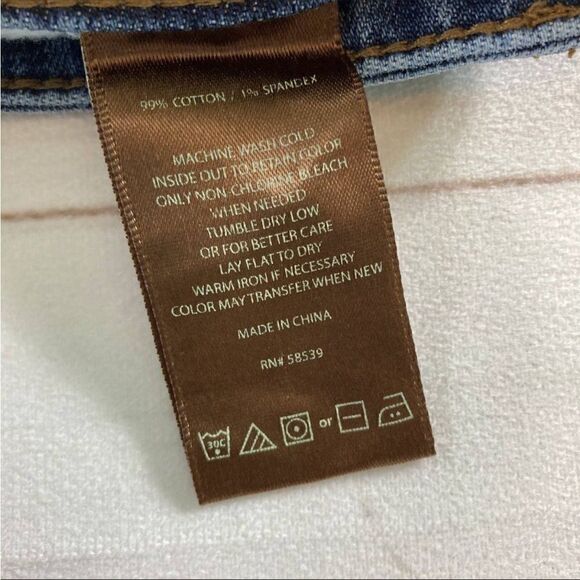 KUT from the Kloth Womens Blue Cutoff Gidget Frey Denim Jean Shorts Size 00 - Picture 10 of 12